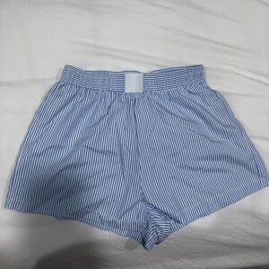 SHEIN Blue Striped Athletic Shorts